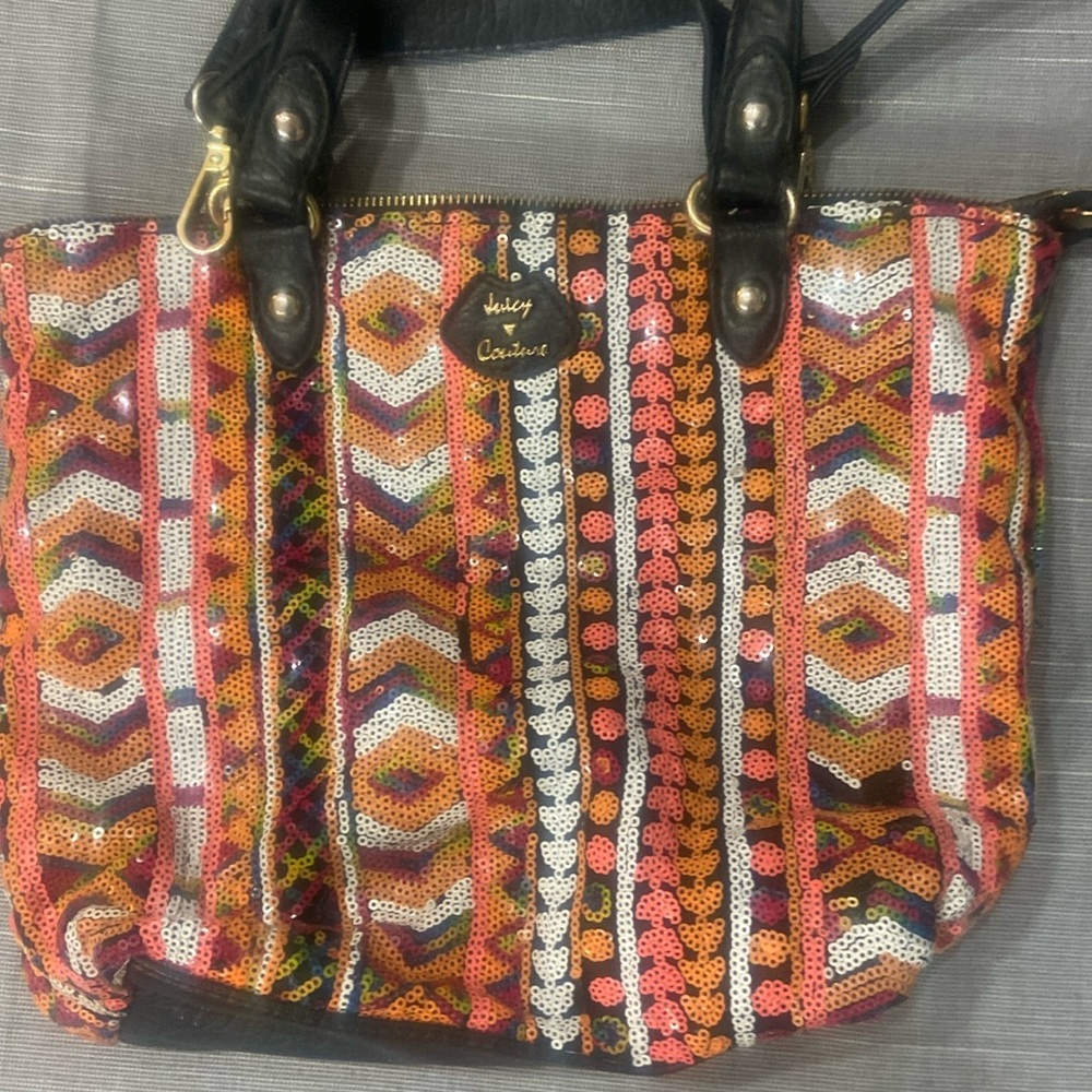 Neon sequined Juicy Couture bag